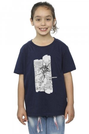 Хлопковая футболка с иллюстрацией «Книга Бобы Фетта Феннека» , темно-синий Star Wars