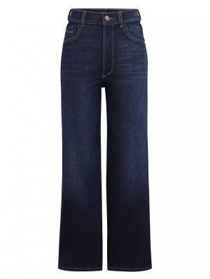 Джинсы Hepburn с широкими штанинами в винтажном стиле Dl1961 Premium Denim, цвет mediterranean Denim