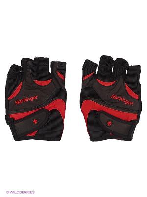Перчатки для фитнеса мужские FlexFit HARBINGER. Цвет: красный, черный