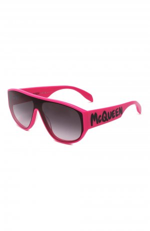Солнцезащитные очки Alexander McQueen. Цвет: розовый