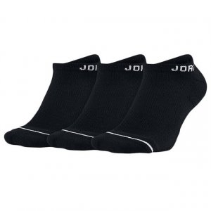 Носки Jordan Jumpman No Show, 3 пары, чёрный/белый Nike