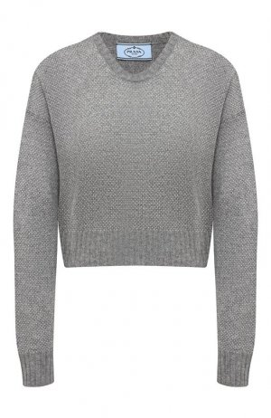 Кашемировый свитер Prada. Цвет: серый