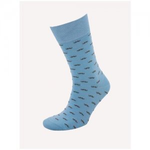 Комплект 3 пары носки мужские Сами с усами Гранд, ZCL133, 80% хлопок, голубой, 29-31 ГРАНД. Цвет: голубой