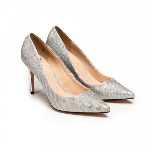 Женские туфли-лодочки (FANNY 1290086), серебряные Buffalo shoes. Цвет: серебряный