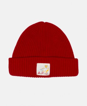 Шерстяная шапка, красный A.P.C.