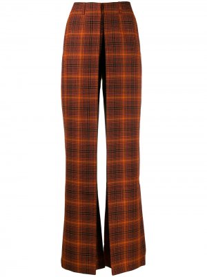 Расклешенные брюки со складками и завышенной талией Aalto