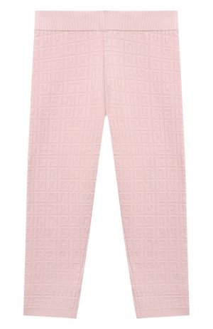 Легинсы из вискозы Givenchy. Цвет: розовый