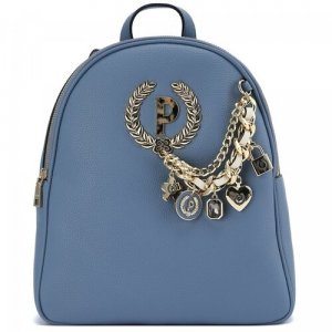 Рюкзак , голубой Pollini. Цвет: голубой