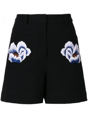 Floral patch shorts Markus Lupfer. Цвет: чёрный