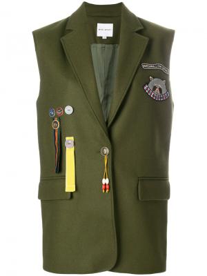 Пиджак без рукавов Scout Patch Mira Mikati. Цвет: зелёный