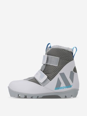 Ботинки для беговых лыж детские Pearl NNN, Белый Nordway. Цвет: белый