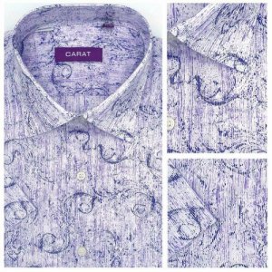 Рубашка , размер S, фиолетовый Carat. Цвет: фиолетовый/белый-фиолетовый