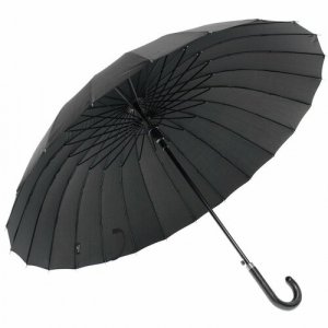Зонт-трость , черный Euroclim. Цвет: черный