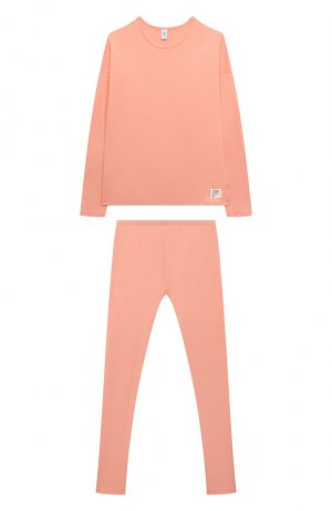 Пижама из вискозы Sanetta. Цвет: оранжевый