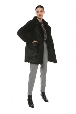 Шуба Virtuale Fur Collection. Цвет: black