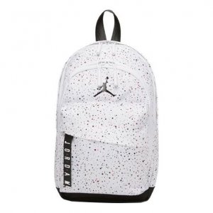 Рюкзак Air Jordan Athletic Zipper Opening Adjustable Strap Schoolbag Backpack Unisex White, белый Nike