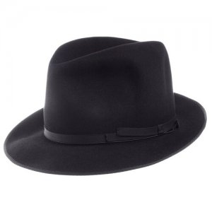 Шляпа , размер 57, черный Borsalino. Цвет: черный