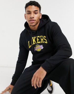 Черный худи с дугообразным логотипом LA Lakers NBA-Черный цвет Mitchell & Ness