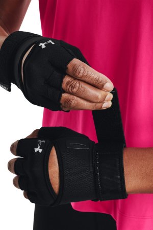 Черные тяжелоатлетические перчатки , черный Under Armour