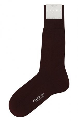Носки из шерсти и шелка Falke. Цвет: бордовый