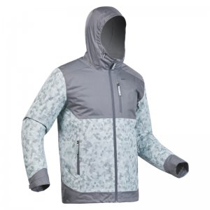Куртка для походов зимняя -10°C водонепроницаемая мужская синяя SH100 X-WARM Quechua Decathlon