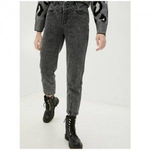 Серые укороченные джинсы Incity, цвет серый деним, размер 33W/32L INCITY. Цвет: серый