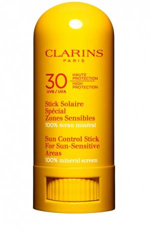 Солнцезащитный карандаш для чувствительной кожи лица высокой степени защиты SPF29 Clarins. Цвет: бесцветный