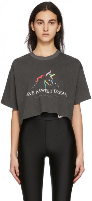 Серая укороченная футболка Sweet Dream Pushbutton