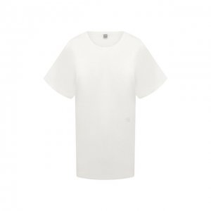 Хлопковая футболка Totême. Цвет: белый