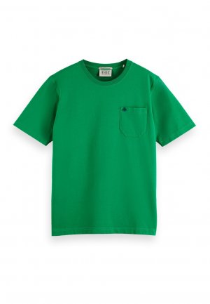 Базовая футболка POCKET CREWNECK , цвет grün Scotch & Soda