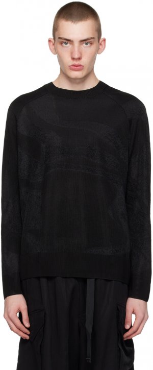 Черный жаккардовый свитер , цвет Black Y-3