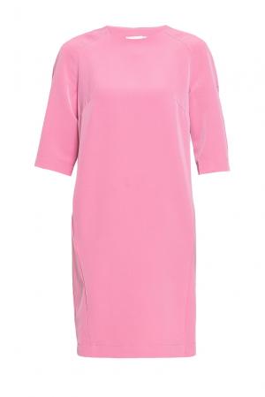 Платье свободного кроя с карманами 189357 Bygakoff. Цвет: розовый