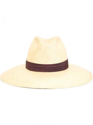 Шляпа с контрастной лентой Super Duper Hats. Цвет: телесный