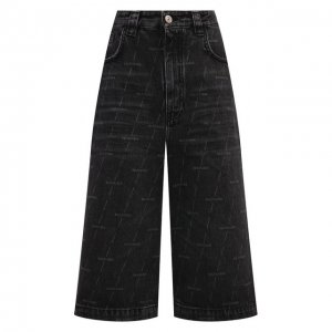 Джинсовые шорты Balenciaga. Цвет: чёрный