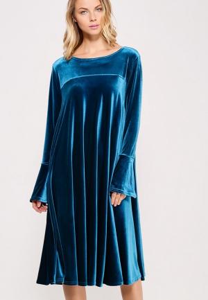 Платье Kira Mesyats. Цвет: голубой