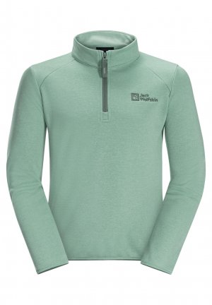 Пуловер флисовый AKTIVO HALFZIP , цвет granite green Jack Wolfskin