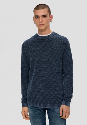 Вязаный свитер MET GARMENT WASH , цвет tiefblau QS