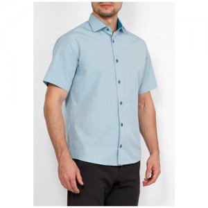 Рубашка, размер 174-184/38, бирюзовый GREG. Цвет: бирюзовый
