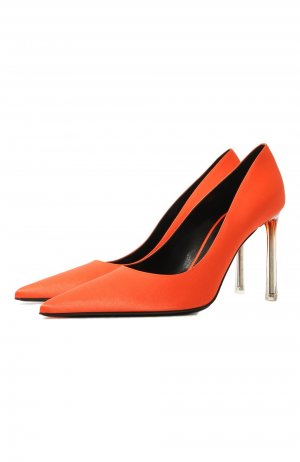 Текстильные туфли Liya 95 Sergio Rossi. Цвет: оранжевый