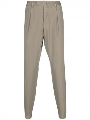 Delloglio брюки с потайной застежкой Dell'oglio. Цвет: бежевый