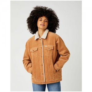 Джинсовая куртка HERITAGE SHERPA JKT Женщины W460UPH20 S Wrangler. Цвет: бежевый