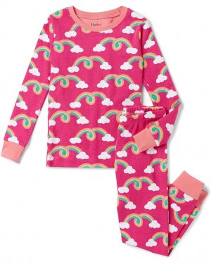 Пижамный комплект Rainbow Arch Pajama Set, розовый Hatley