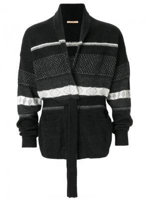 Пуловер с завязкой на поясе Nuur. Цвет: чёрный