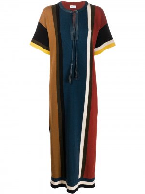 Трикотажное платье с короткими рукавами Salvatore Ferragamo. Цвет: синий