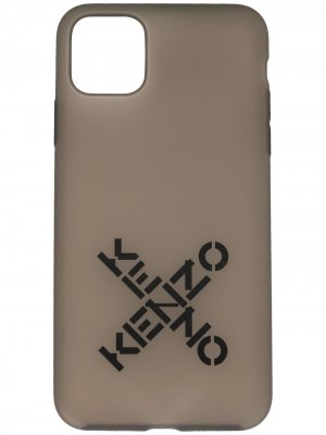 Чехол для iPhone 11 Pro с логотипом Kenzo. Цвет: серый