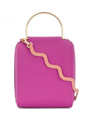 Квадратная сумка на плечо Besa Roksanda. Цвет: розовый и фиолетовый
