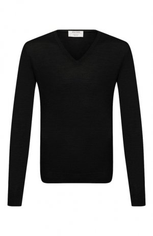 Пуловер из шерсти и шелка Gran Sasso. Цвет: чёрный