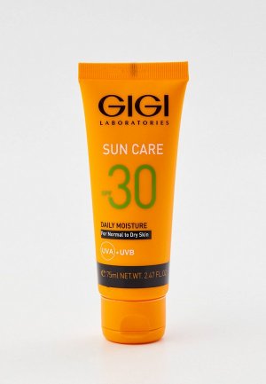 Крем солнцезащитный Gigi SPF-30 для сухой кожи, 75 мл. Цвет: прозрачный