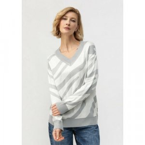 Пуловер , размер 50, серый VIVAWOOL. Цвет: серый