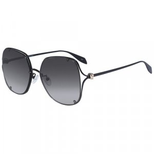 Солнцезащитные очки , черный, бесцветный Alexander McQueen. Цвет: бесцветный/прозрачный